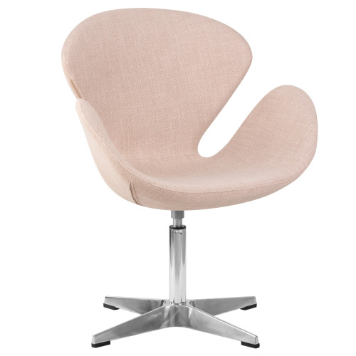 Кресло дизайнерское DOBRIN SWAN (бежевая ткань IF1)