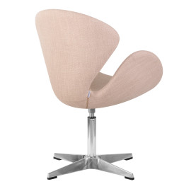 Кресло дизайнерское DOBRIN SWAN (бежевая ткань IF1)