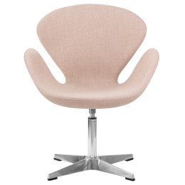 Кресло дизайнерское DOBRIN SWAN (бежевая ткань IF1)
