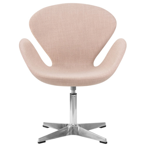 Кресло дизайнерское DOBRIN SWAN (бежевая ткань IF1)