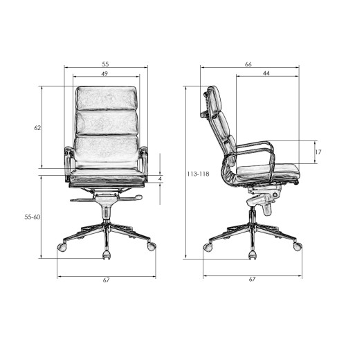 Офисное кресло для руководителей DOBRIN ARNOLD (бежевый)