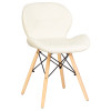 Стул обеденный DOBRIN BUTTERFLY (ножки светлый бук, цвет сиденья кремовый)