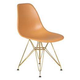 Стул обеденный DOBRIN DSR (ножки золотые, цвет персиковый (NX-Y-06))