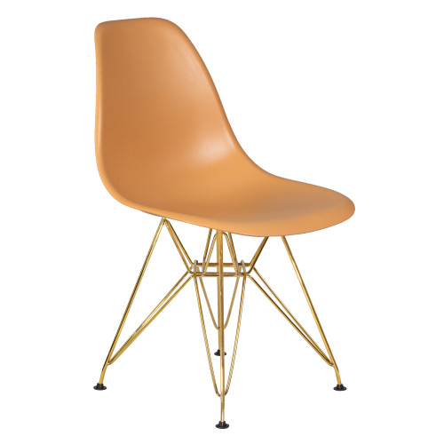 Стул обеденный DOBRIN DSR (ножки золотые, цвет персиковый (NX-Y-06))