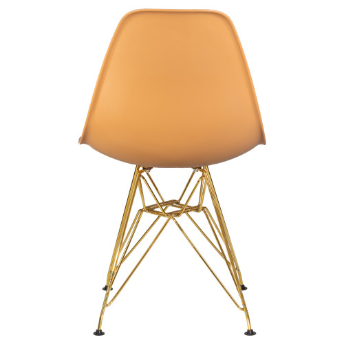 Стул обеденный DOBRIN DSR (ножки золотые, цвет персиковый (NX-Y-06))