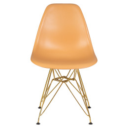 Стул обеденный DOBRIN DSR (ножки золотые, цвет персиковый (NX-Y-06))
