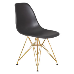 638APP-LMZL DSR, цвет сиденья тёмно-серый (GR-04), цвет основания золото