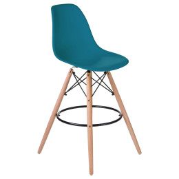 638GPP-LMZL DSW BAR, цвет сиденья морской волны (G-05), цвет основания светлый бук