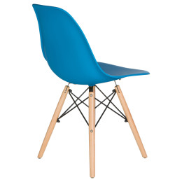 Стул обеденный DOBRIN DSW (ножки светлый бук, цвет голубой (BE-02))