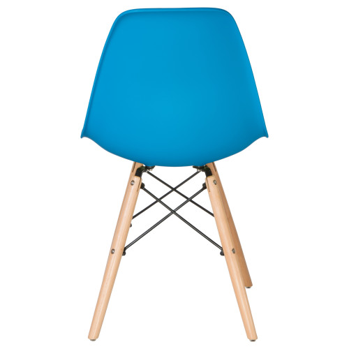 Стул обеденный DOBRIN DSW (ножки светлый бук, цвет голубой (BE-02))