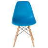 Стул обеденный DOBRIN DSW (ножки светлый бук, цвет голубой (BE-02))