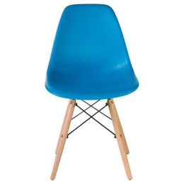 Стул обеденный DOBRIN DSW (ножки светлый бук, цвет голубой (BE-02))