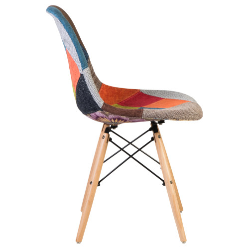 638PP-LMZL DSW, цвет сиденья мозаика, цвет основания светлый бук