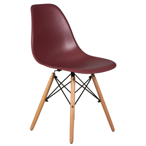 Стул обеденный DOBRIN DSW (ножки светлый бук, цвет сливовый (R-13))