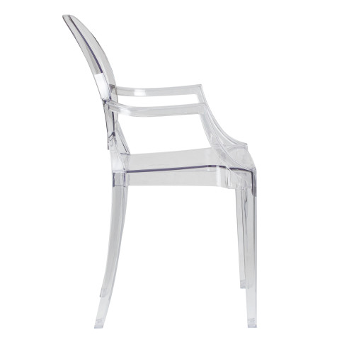 Стул обеденный DOBRIN LOUIS GHOST (цвет прозрачный)