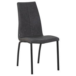 304S-LML-MARK, цвет сиденья серая антрацитовая винтажная экокожа (RU-08), цвет основания черный