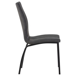 304S-LML-MARK, цвет сиденья серая антрацитовая винтажная экокожа (RU-08), цвет основания черный