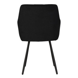 Стул обеденный DOBRIN ROBY (ЭМАЛЬ ЧЕРНЫЙ МУАР велюр Catania Black)
