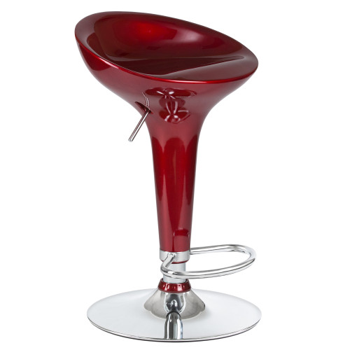 Стул барный DOBRIN BOMBA (бордовый металлик)