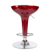 Стул барный DOBRIN BOMBA (бордовый металлик)