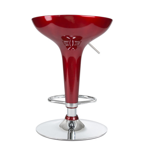 Стул барный DOBRIN BOMBA (бордовый металлик)