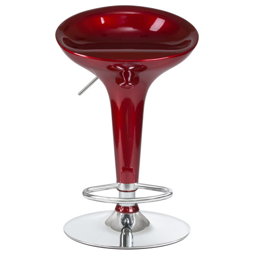 Стул барный DOBRIN BOMBA (бордовый металлик)