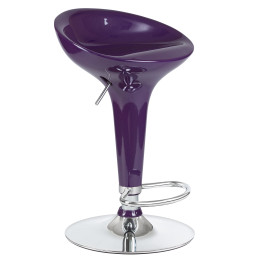 1004-LM BOMBA, цвет сиденья фиолетовый металлик, цвет основания хром