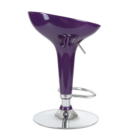 1004-LM BOMBA, цвет сиденья фиолетовый металлик, цвет основания хром