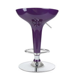 1004-LM BOMBA, цвет сиденья фиолетовый металлик, цвет основания хром