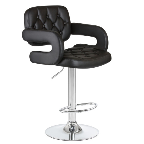 3460-LM TIESTO, цвет сиденья черный, цвет основания хром