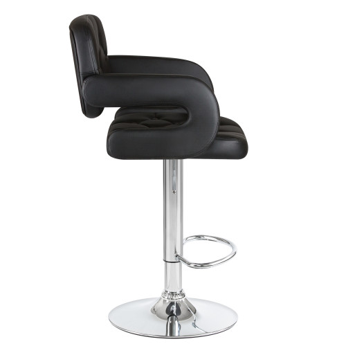 3460-LM TIESTO, цвет сиденья черный, цвет основания хром