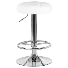 5008-LM BRUNO, цвет сиденья белый, цвет основания хром