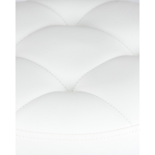 5008-LM BRUNO, цвет сиденья белый, цвет основания хром