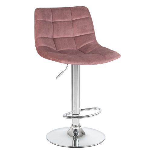 5017-LM TAILOR, цвет сиденья пудрово-розовый велюр (MJ9-32), цвет основания хром