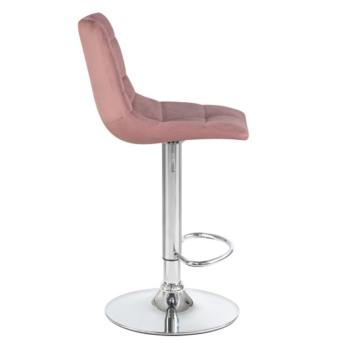 5017-LM TAILOR, цвет сиденья пудрово-розовый велюр (MJ9-32), цвет основания хром