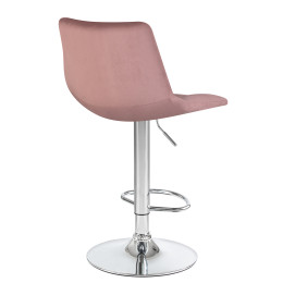 5017-LM TAILOR, цвет сиденья пудрово-розовый велюр (MJ9-32), цвет основания хром