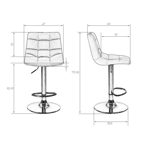 5017-LM TAILOR, цвет сиденья пудрово-розовый велюр (MJ9-32), цвет основания хром