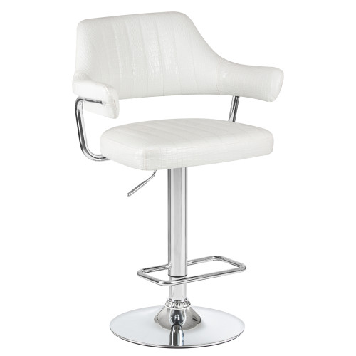 Стул барный DOBRIN CHARLY (белый крокодил)