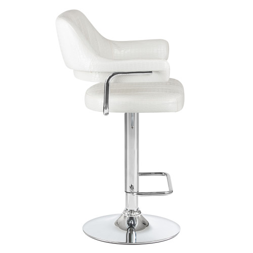 Стул барный DOBRIN CHARLY (белый крокодил)