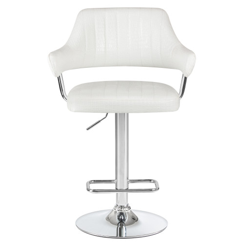 Стул барный DOBRIN CHARLY (белый крокодил)