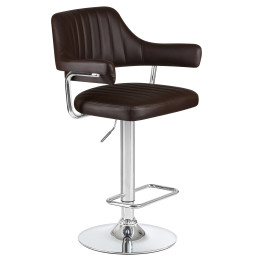 5019-LM CHARLY, цвет сиденья коричневый, цвет основания хром