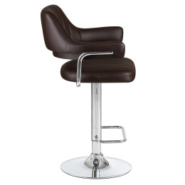 5019-LM CHARLY, цвет сиденья коричневый, цвет основания хром