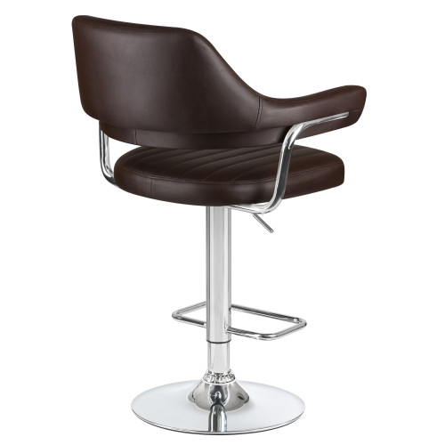 5019-LM CHARLY, цвет сиденья коричневый, цвет основания хром