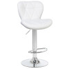 5022-LM BARNY, цвет сиденья белый, цвет основания хром