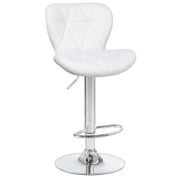 5022-LM BARNY, цвет сиденья белый, цвет основания хром