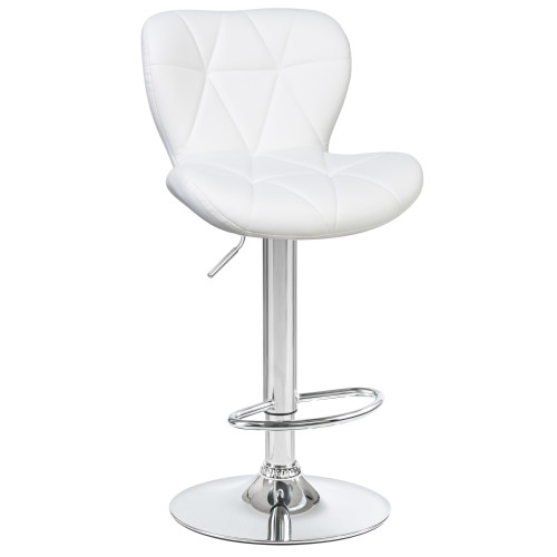 5022-LM BARNY, цвет сиденья белый, цвет основания хром
