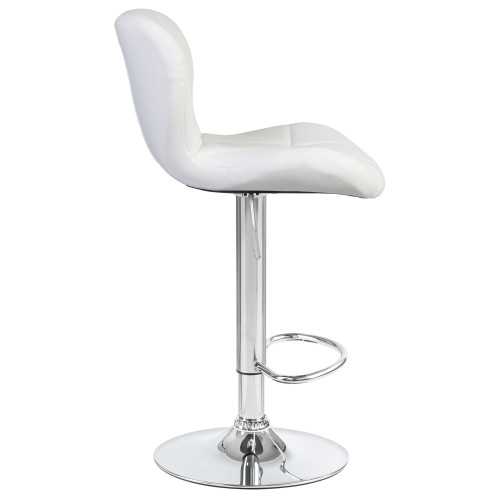 5022-LM BARNY, цвет сиденья белый, цвет основания хром