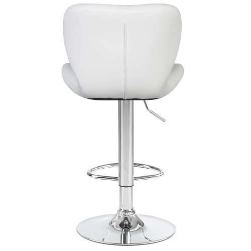 5022-LM BARNY, цвет сиденья белый, цвет основания хром