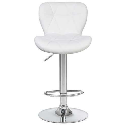 5022-LM BARNY, цвет сиденья белый, цвет основания хром