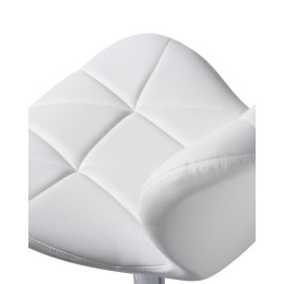 5022-LM BARNY, цвет сиденья белый, цвет основания хром